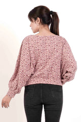 Women's Knitted Tops (Flower Printed)