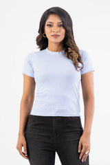Women's Knitted Tops (Blue Stripe)