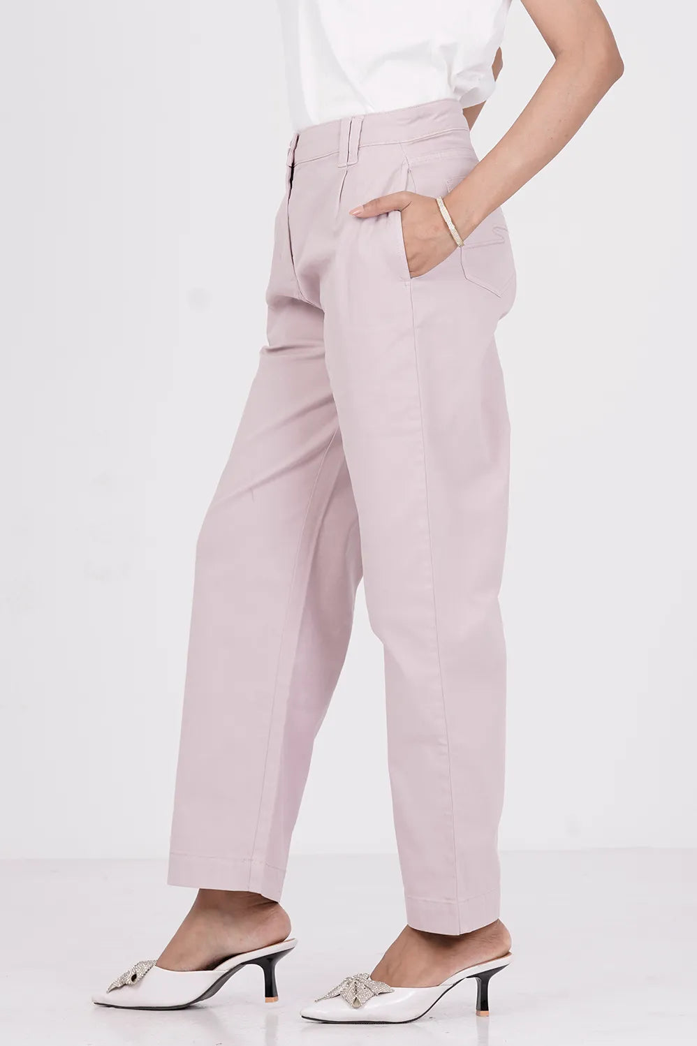 Women's Non Denim Pant (Lt. Purple)