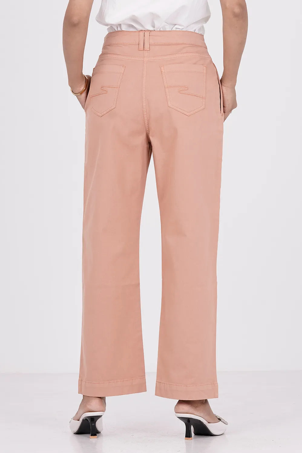 Women's Non Denim Pant (Peach)