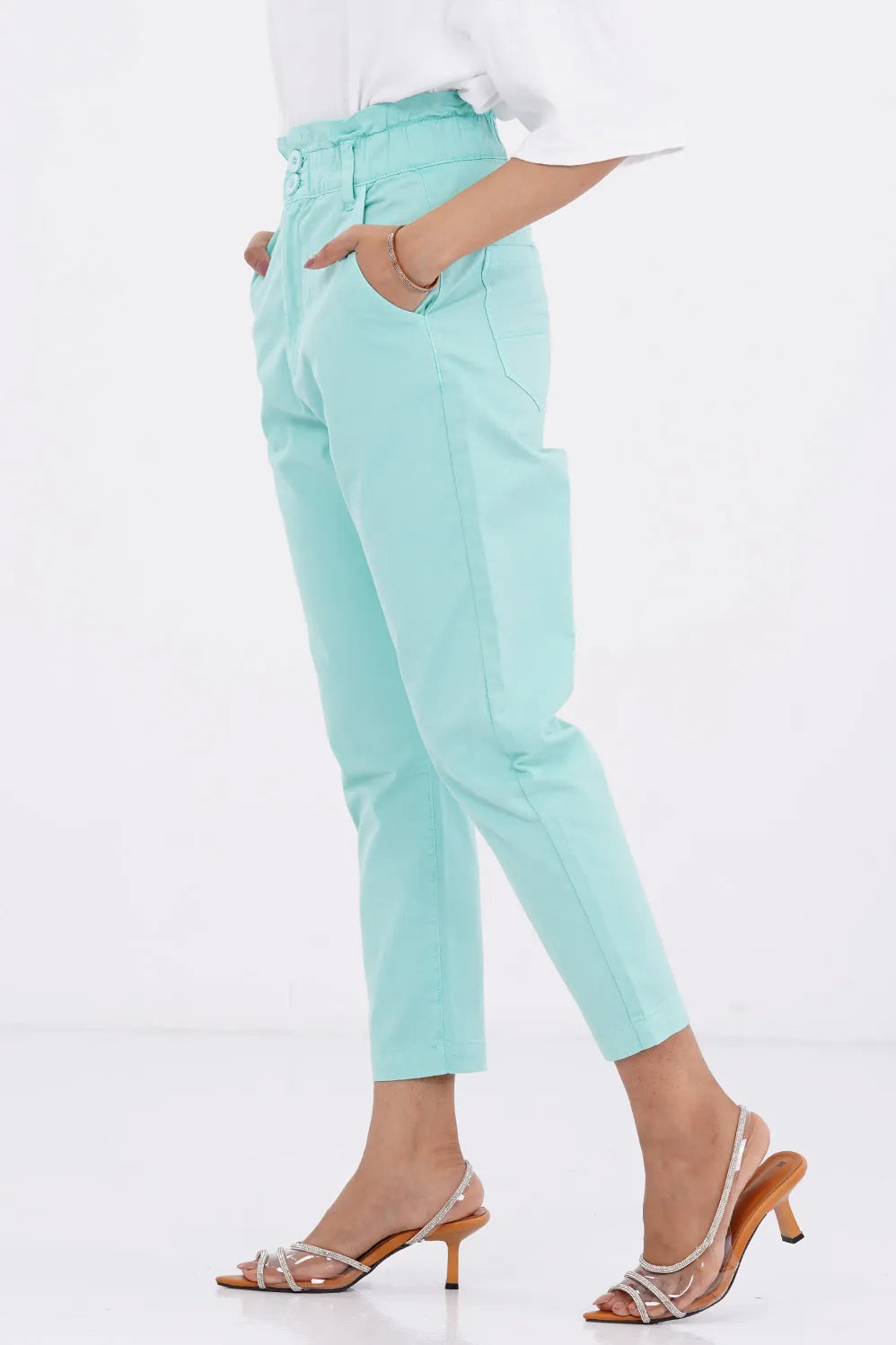 Women's Non Denim Pant (Turquoise)