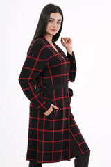 Women's Sweater (Red Check)