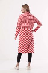 Women's Sweater (Red Check)