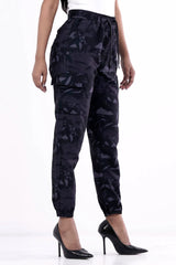 Women's Jogger (Black Printed)