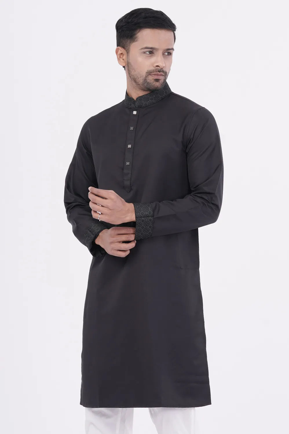 Men's Premium Panjabi (Black)