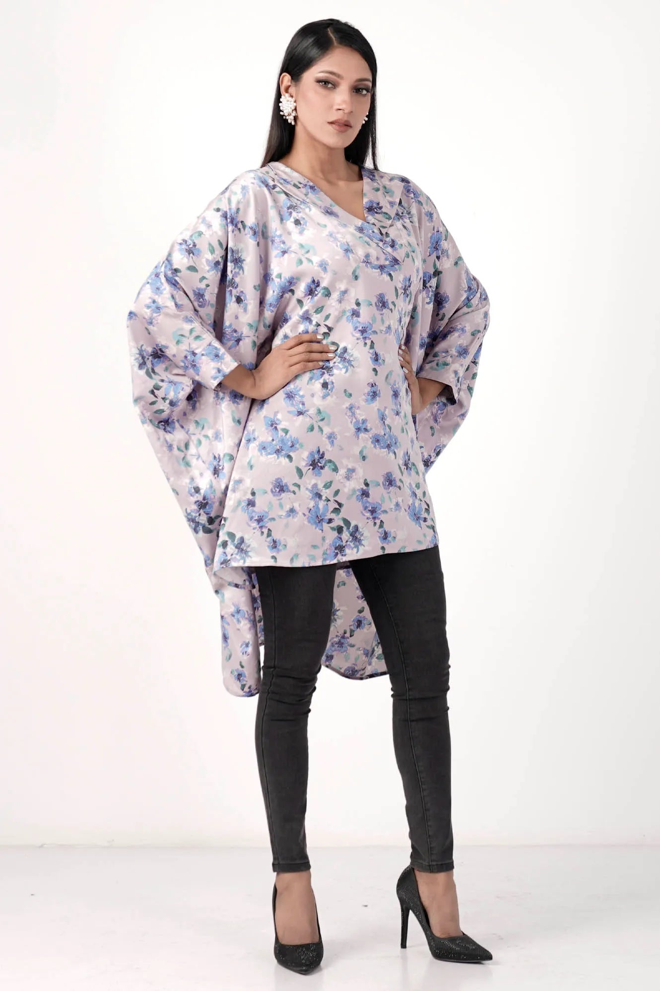 Women's Kaftan (Lilac Printed)